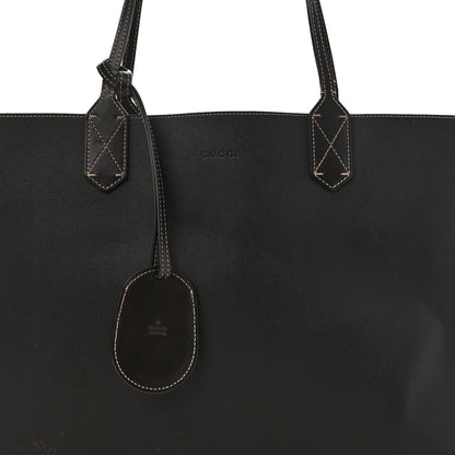 Gucci Calfskin GG Supreme Monogram Medium Reversible Tote Dark Brown 12 of 16