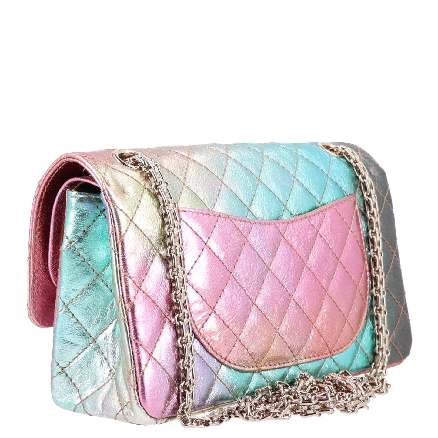Metallic Goatskin Quilted 2.55 Reissue 225 Flap Multicolor