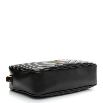 Saint Laurent Calfskin Matelasse Monogram Lou Camera Bag Black 4 of 12