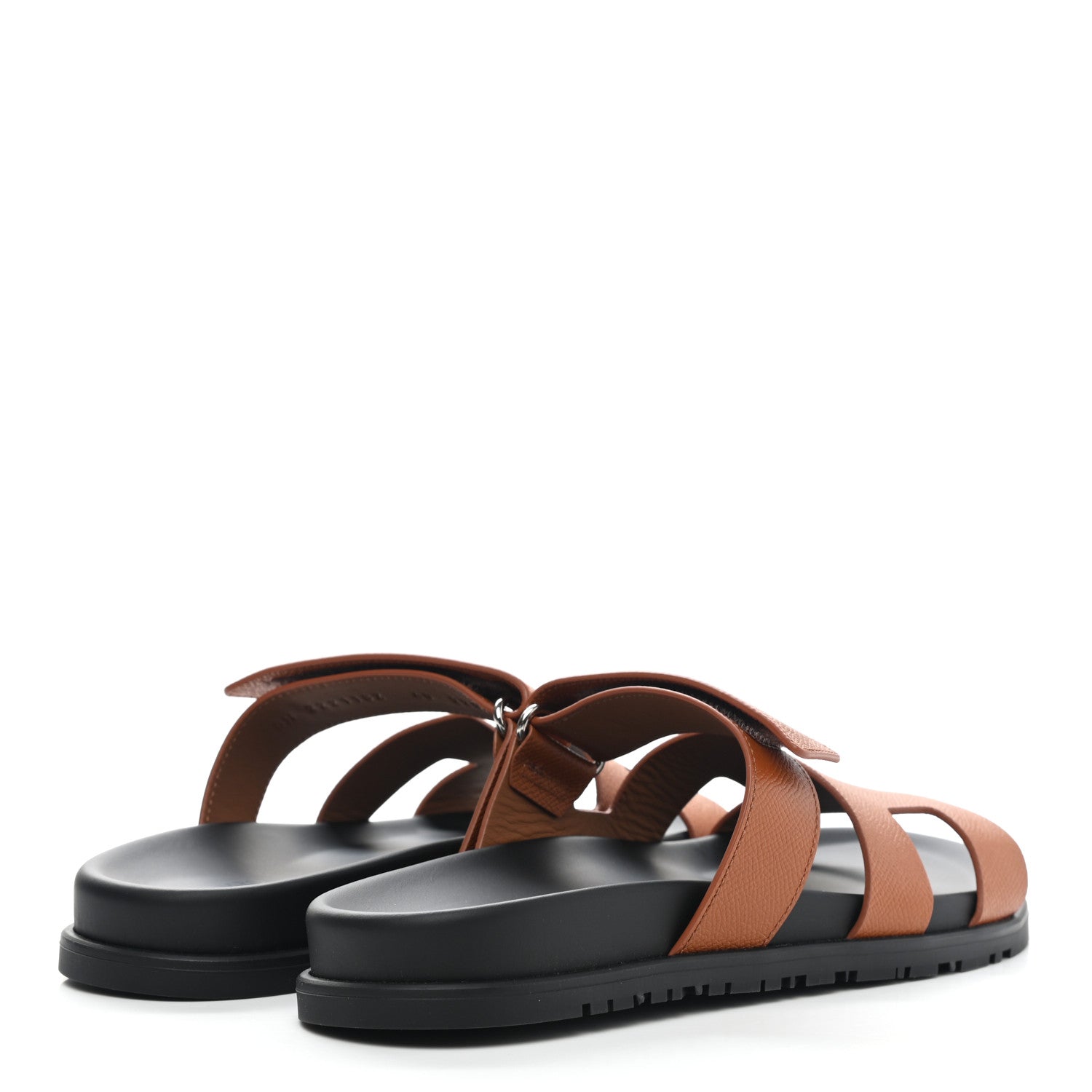 Hermes Epsom Womens Chypre Sandals 40 Natural 4 of 9