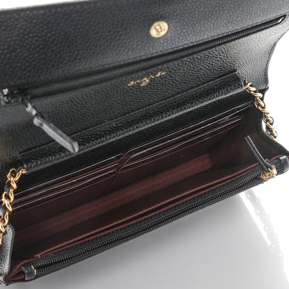 Chanel Caviar Quilted Wallet On Chain WOC Black 5 of 8