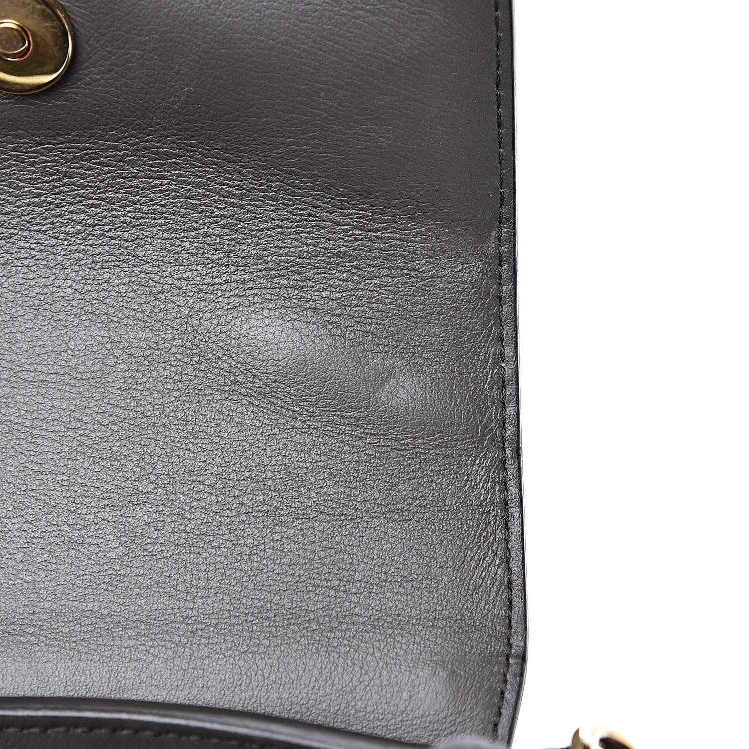 Chloe Calfskin Crocodile Embossed Small Tess Bag Profound Brown 9 of 9