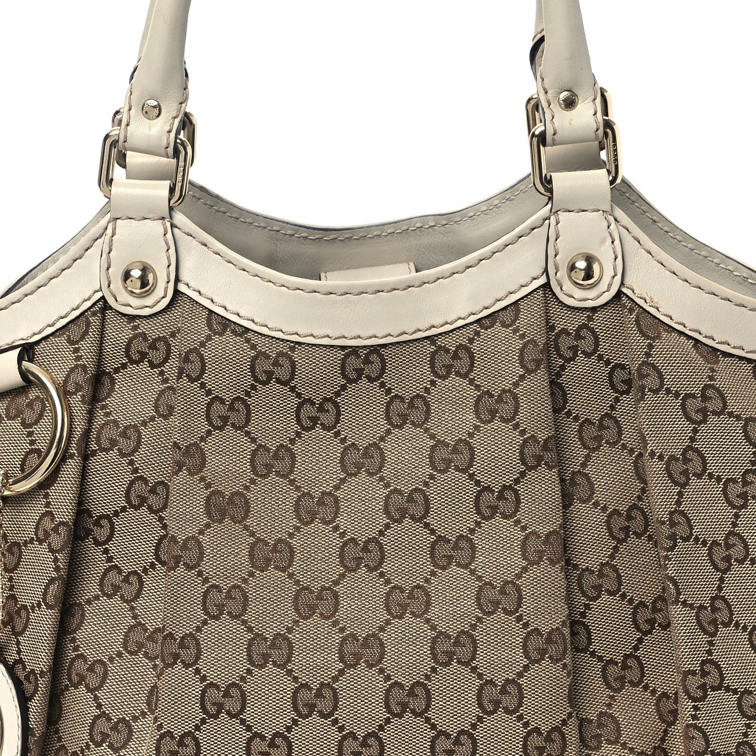 Gucci Monogram Medium Sukey Tote Off White 8 of 12