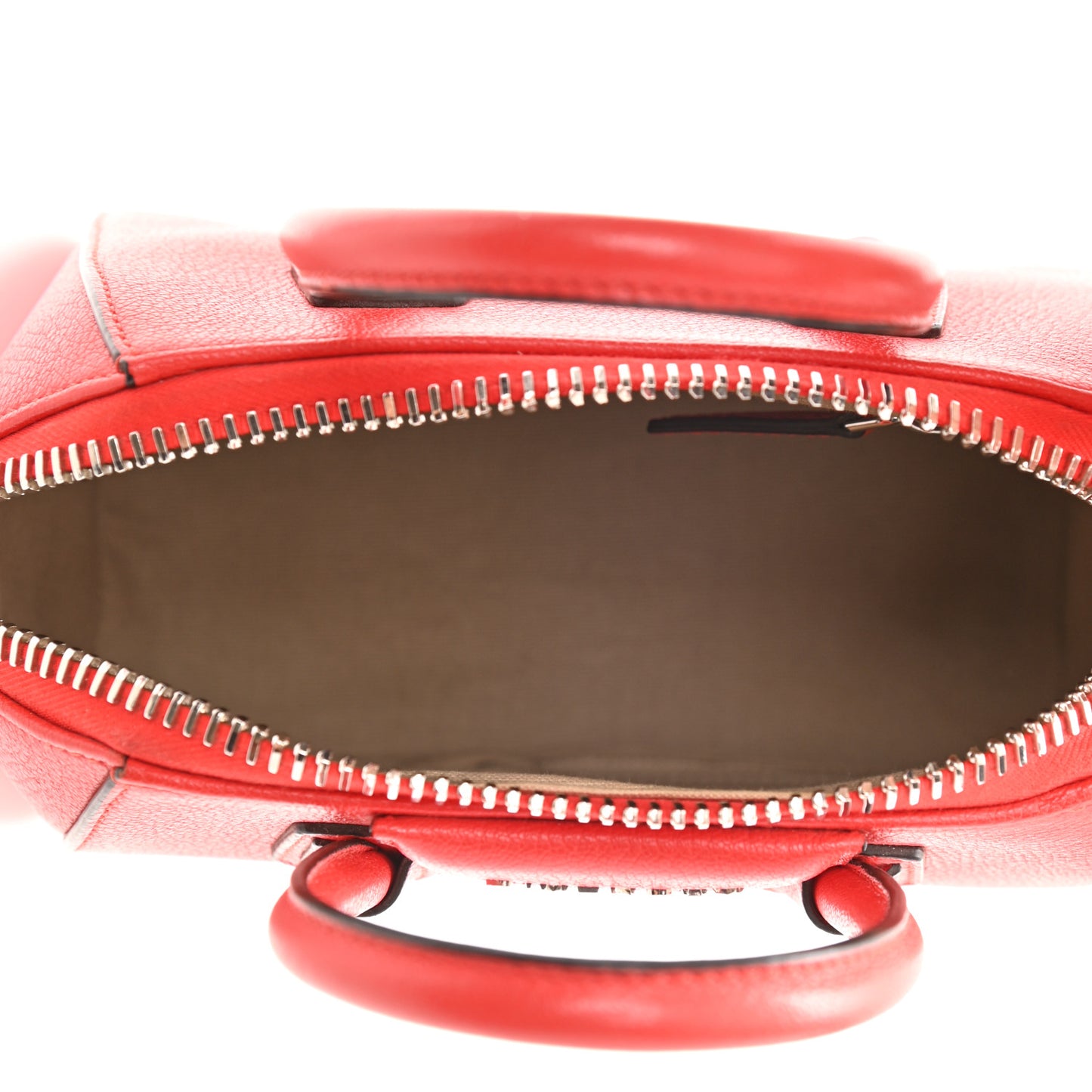 Sugar Goatskin Mini Antigona Pop Red