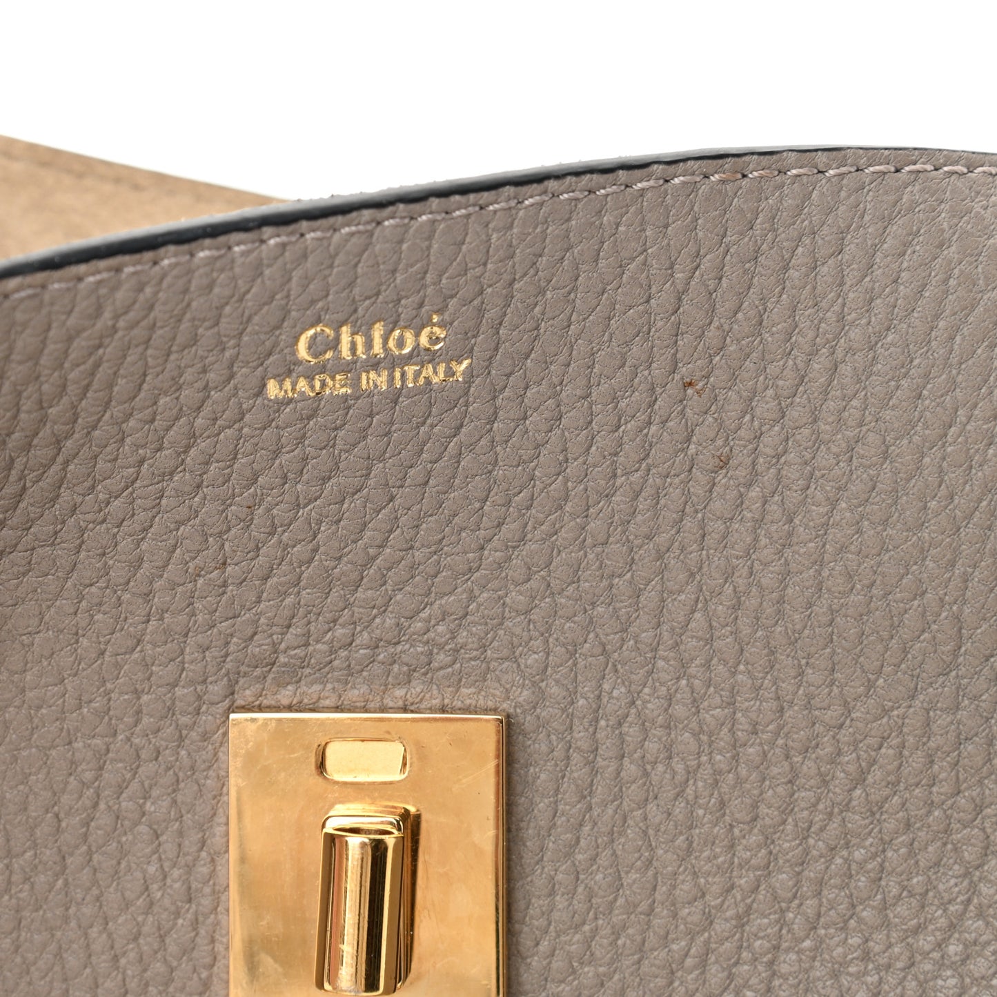 Grained Lambskin Mini Drew Shoulder Bag Motty Grey