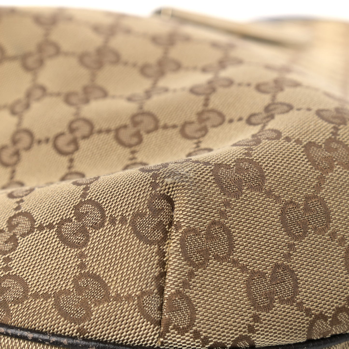 Monogram Large New Ladies Web Hobo Dark Brown