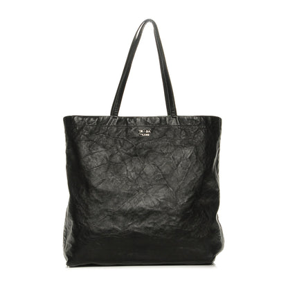 Prada Nappa Antique Reversible Tote Nero Black Agave 1 of 9