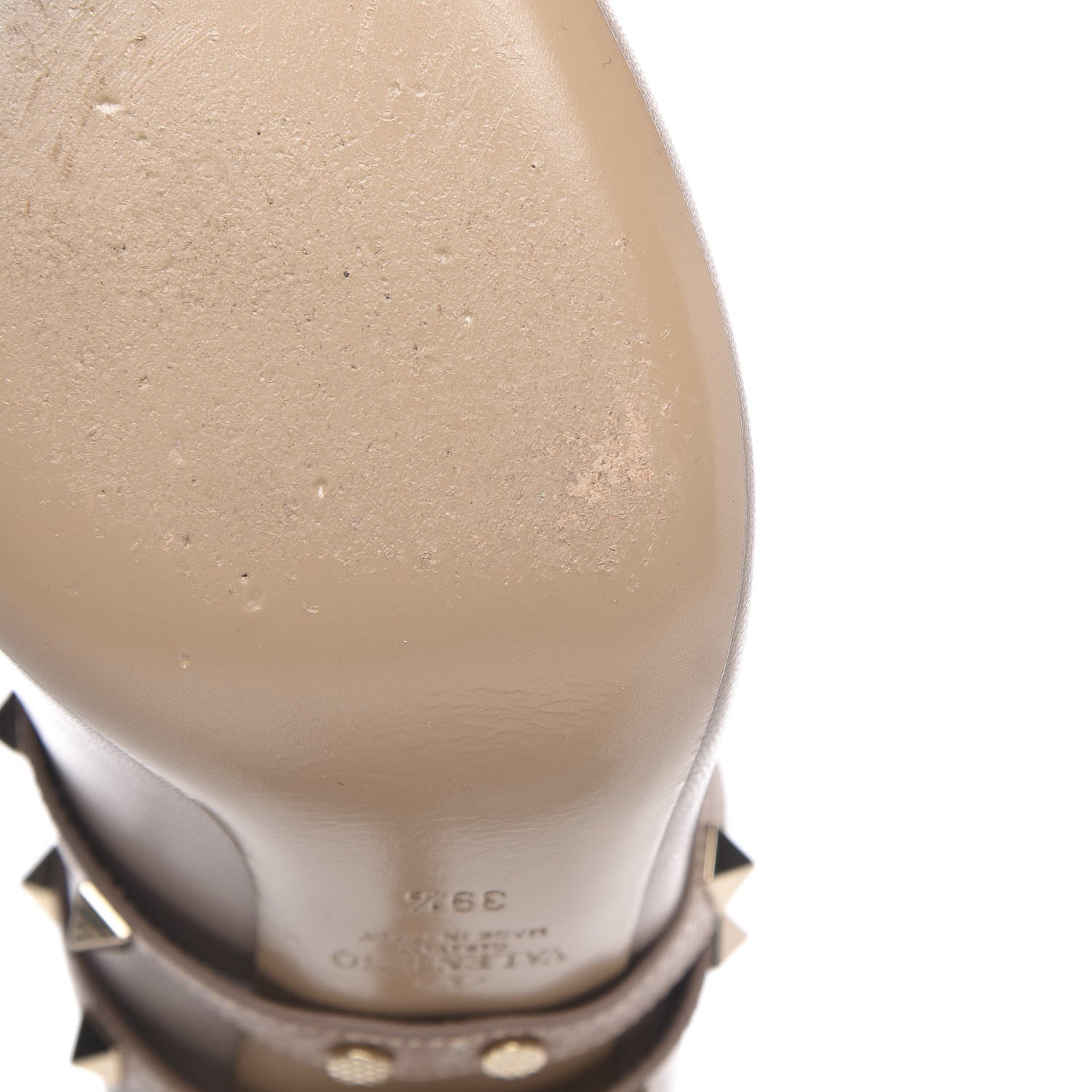 Valentino Garavani Nappa Rockstud Studwrap Strap 105mm Pumps 39.5 Poudre 5 of 8