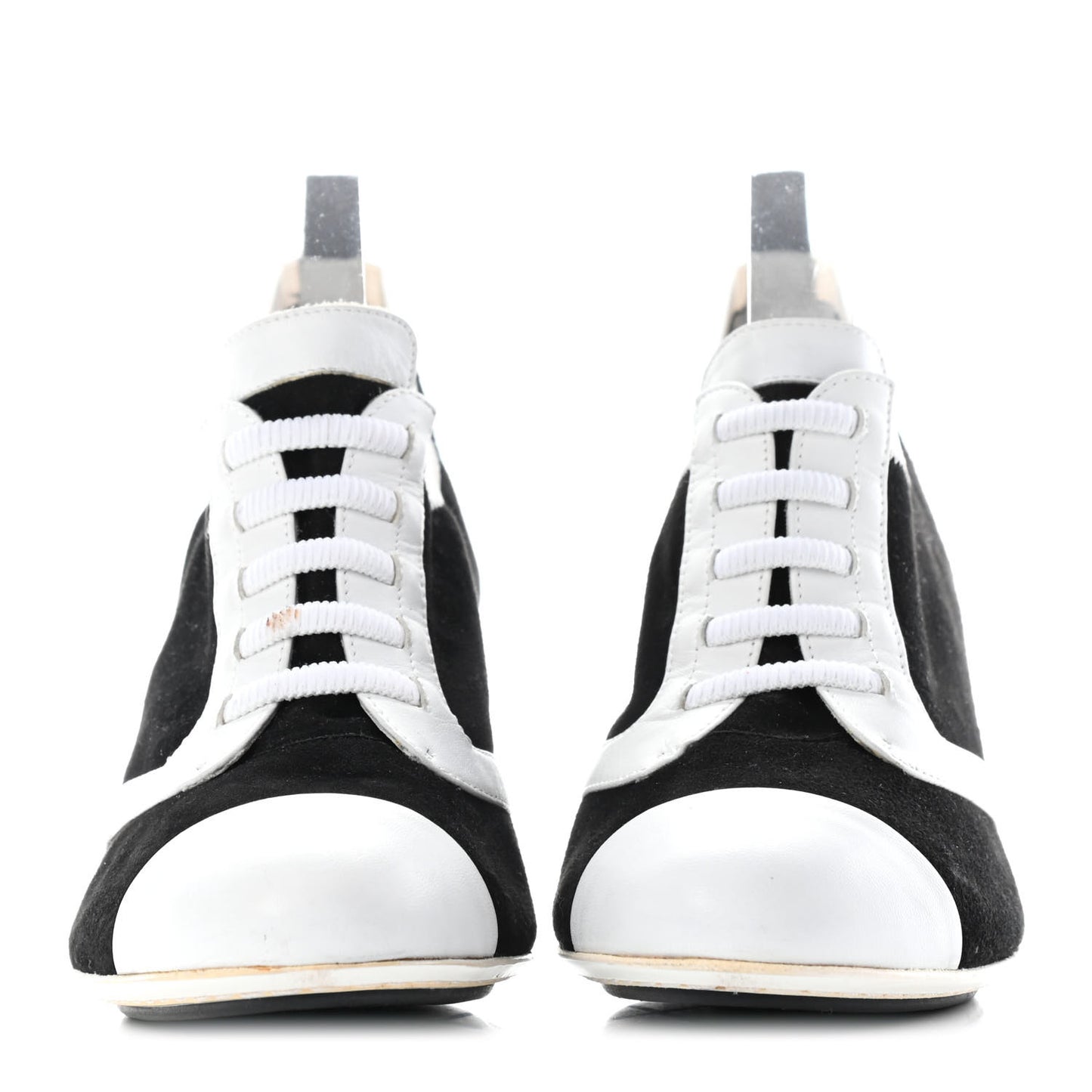 Velvet Lace Up Short Boots 37.5 Black