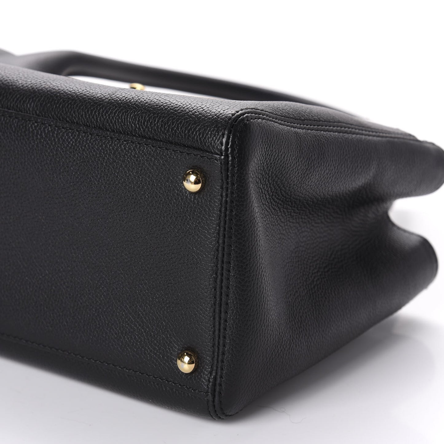 Calfskin Small Cerf Executive Shopper Tote Black