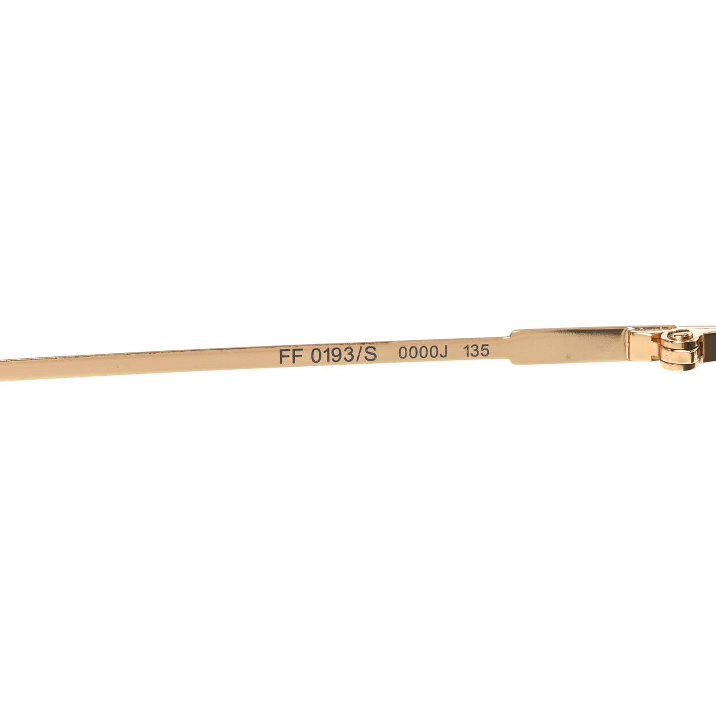 Metal Mirrored Eyeline Sunglasses FF 0193/S Black Rose Gold