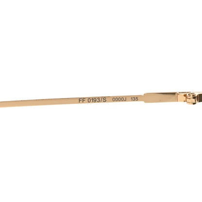 Fendi Metal Mirrored Eyeline Sunglasses FF 0193/S Black Rose Gold 6 of 7