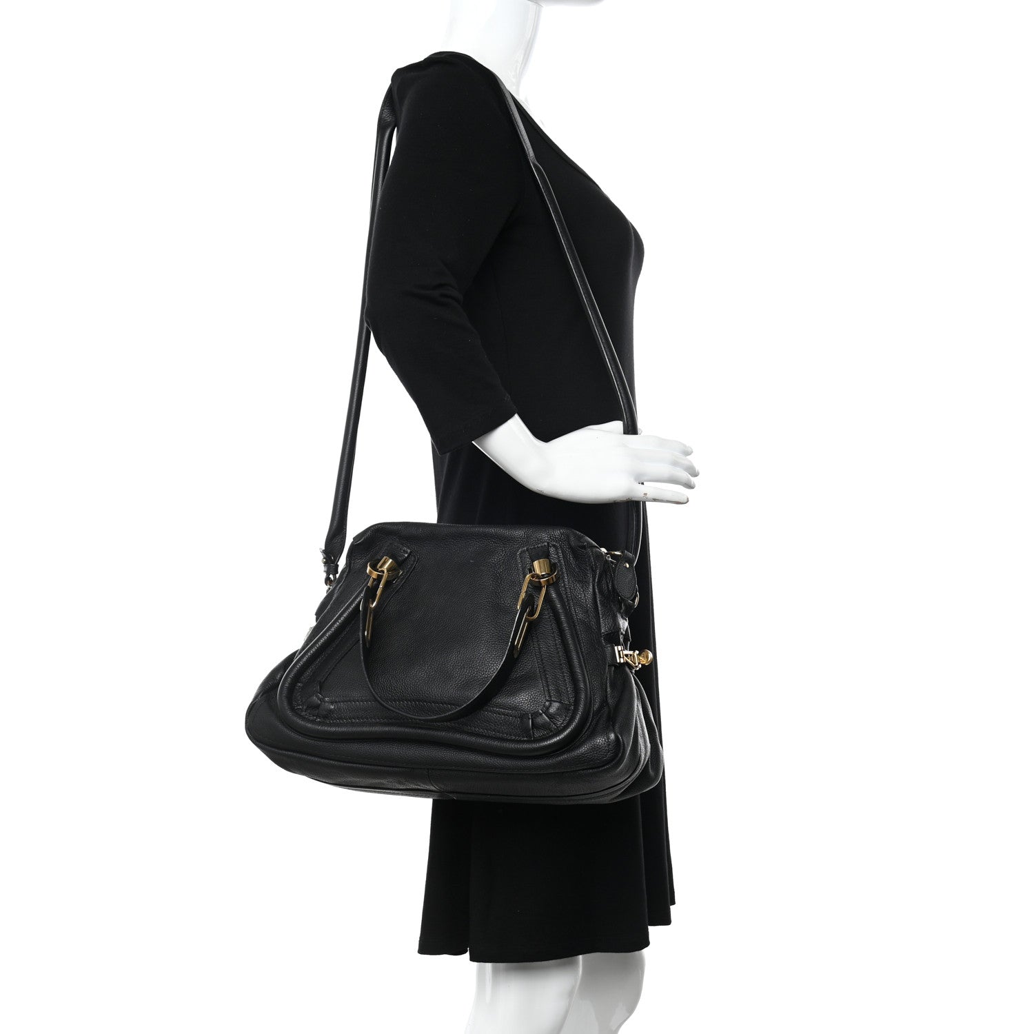 Chloe Calfskin Medium PARATY Black 2 of 17