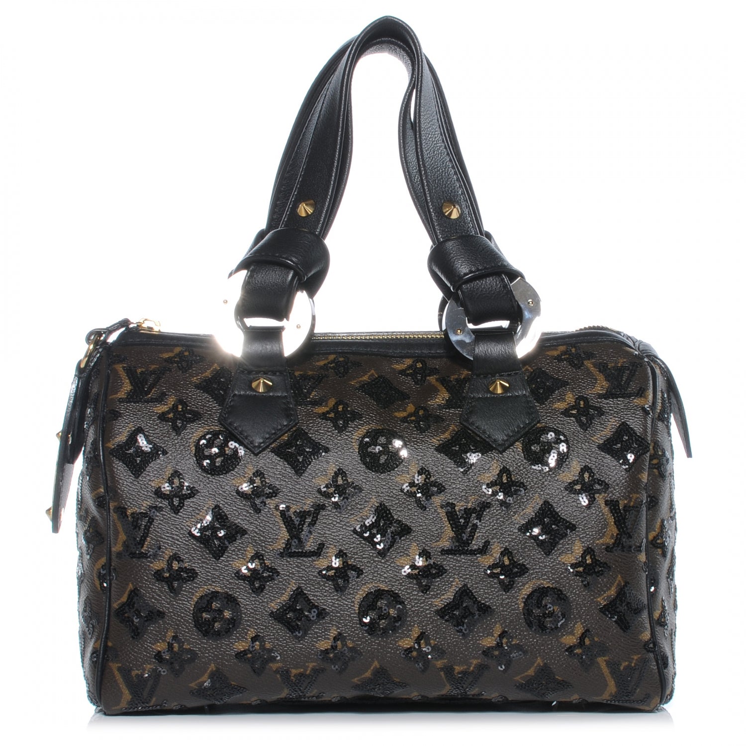Louis Vuitton Monogram Sequins Eclipse Speedy 28 Black 1 of 8