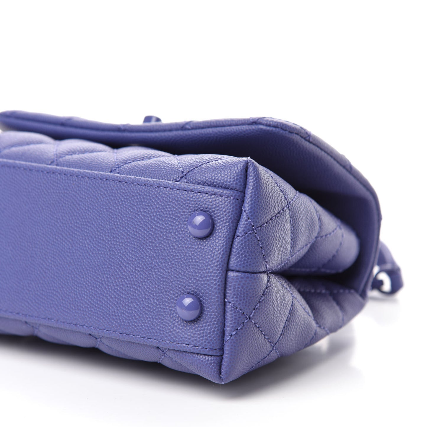 Caviar Quilted Incognito Extra Mini Coco Handle Flap Blue