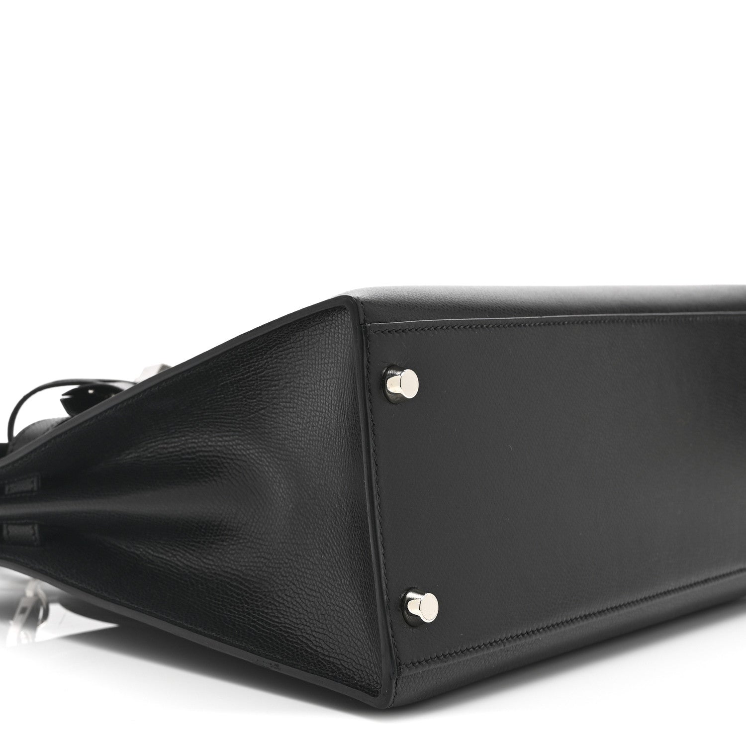Hermes Courchevel Kelly Sellier 32 Black 9 of 10
