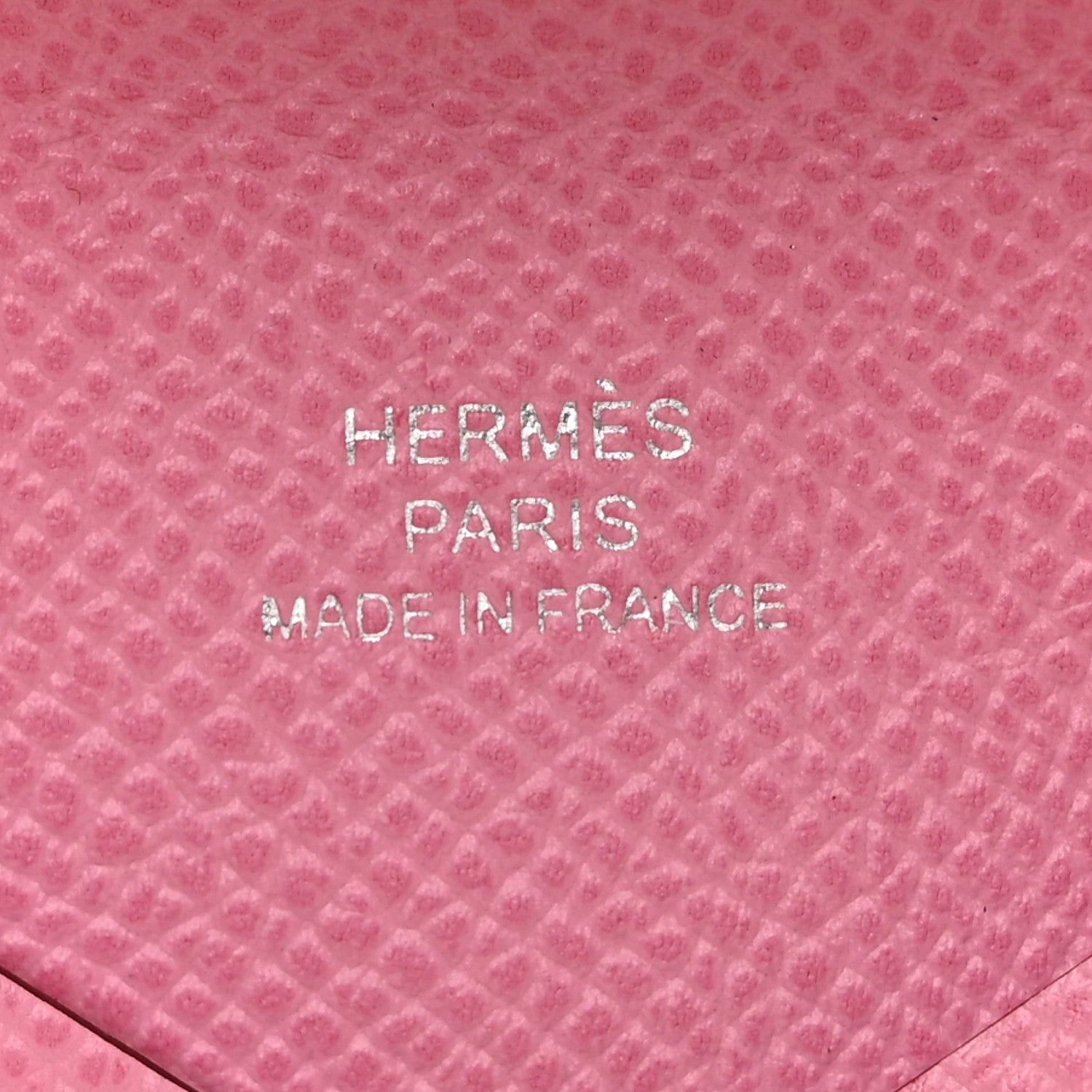 Hermes Epsom Calvi Card Case 5P Pink 6 of 8
