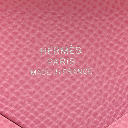 Hermes Epsom Calvi Card Case 5P Pink 6 of 8