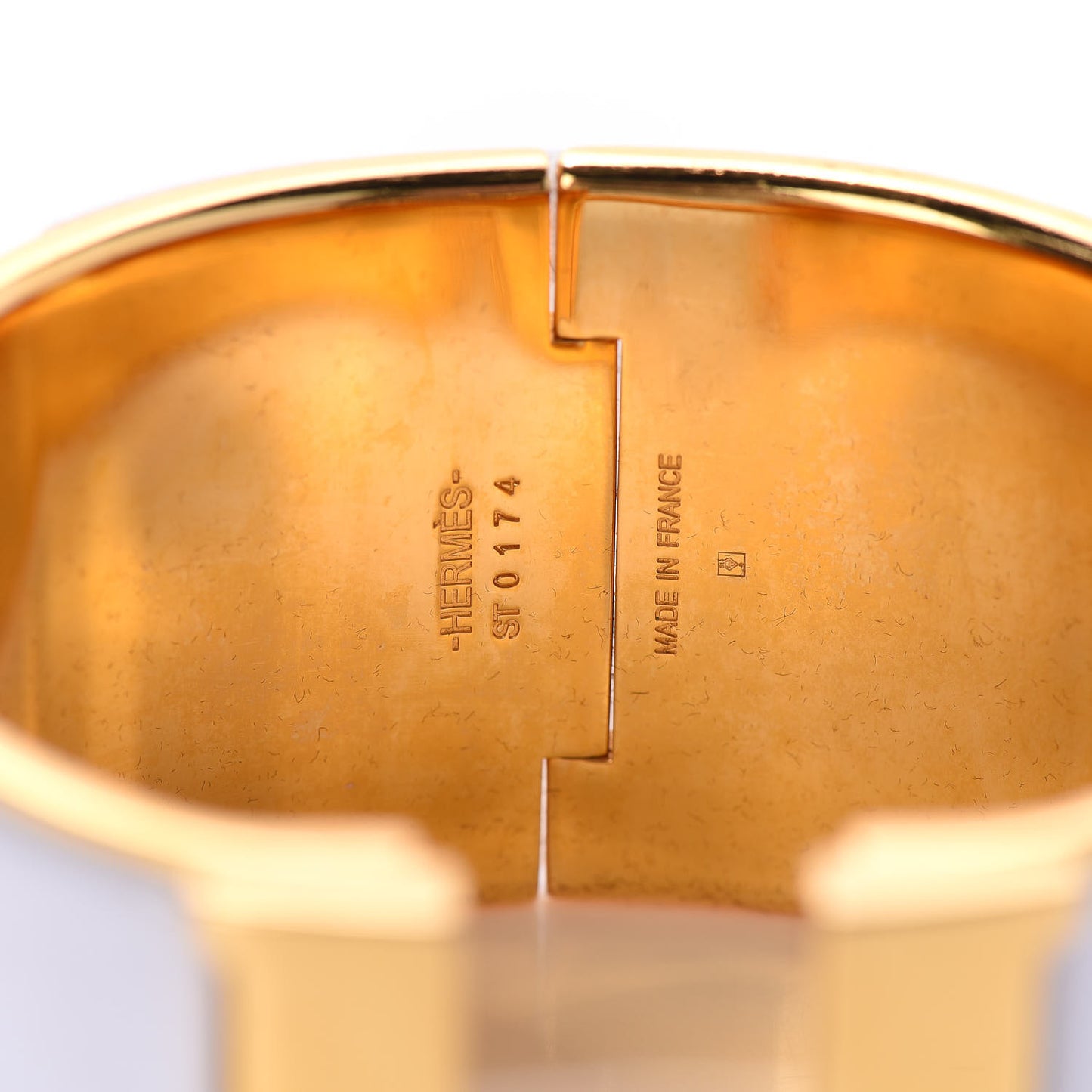 Enamel Extra Wide Clic Clac H Bracelet PM White