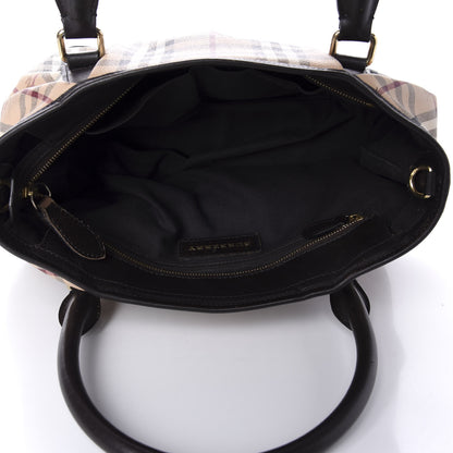 Burberry Haymarket Check Tote Chocolate 5 of 12