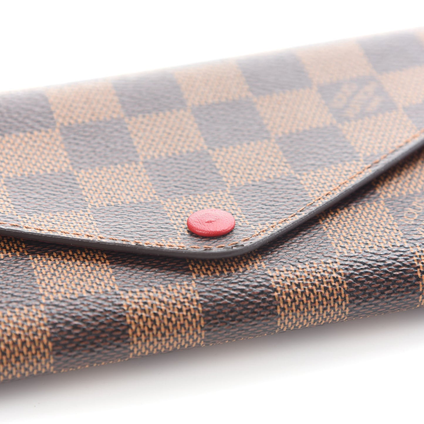 Damier Ebene Josephine Wallet Red