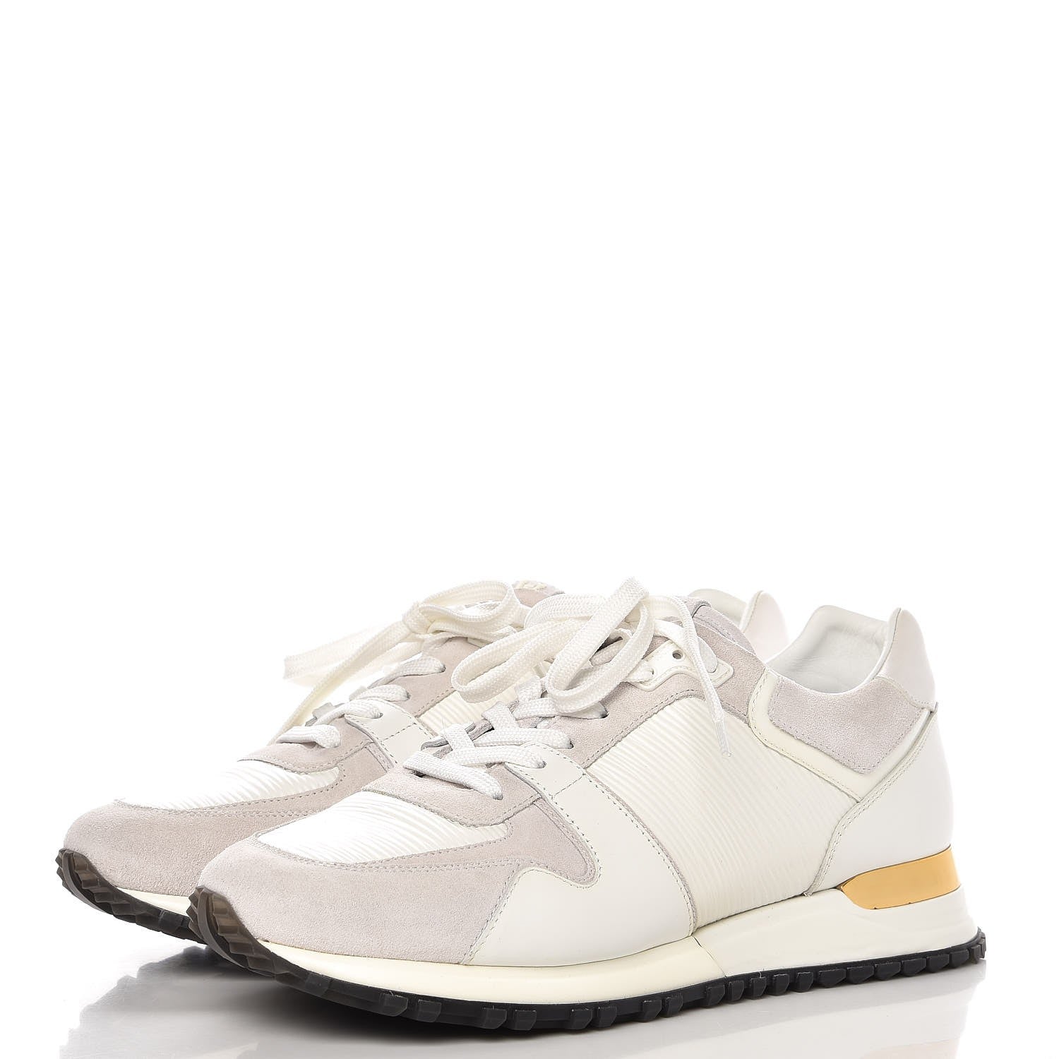 Louis Vuitton Epi Suede Run Away Sneakers 38.5 White 3 of 9