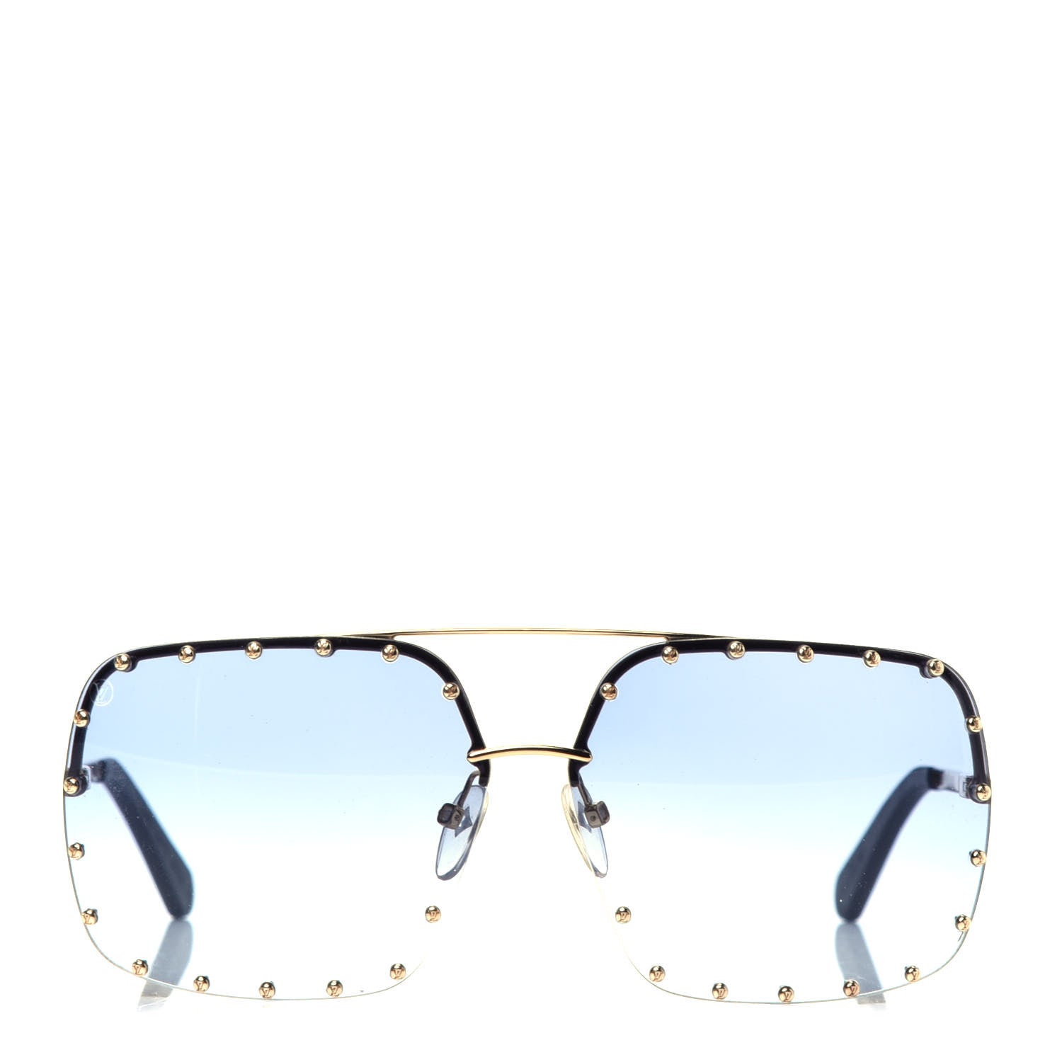 Louis Vuitton The Party Square Sunglasses Z2354W Blue 2 of 8