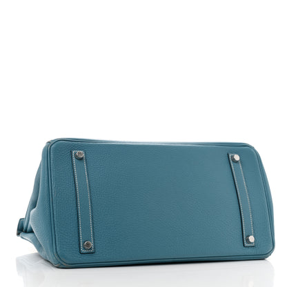 Hermes Togo Birkin 35 Blue Jean 4 of 16