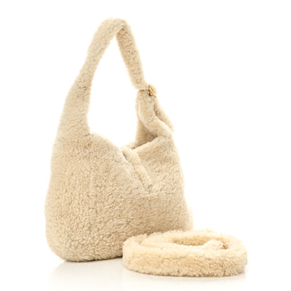 Gucci Shearling Small Jackie 1961 Shoulder Bag Ivory 3 of 10