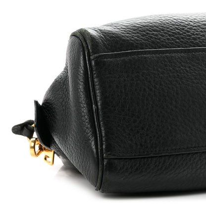 Prada Cervo Deerskin Tote Black 9 of 11