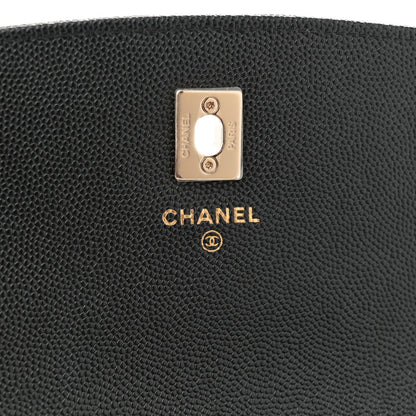 Chanel Caviar Quilted Trendy Handle Clutch With Chain Black 5 of 10