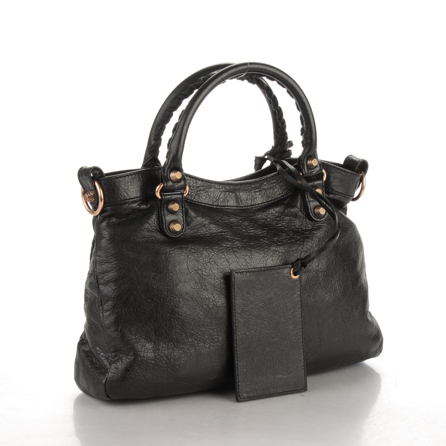Balenciaga Agneau Giant 12 Rose Gold Hardware Town Black 3 of 7