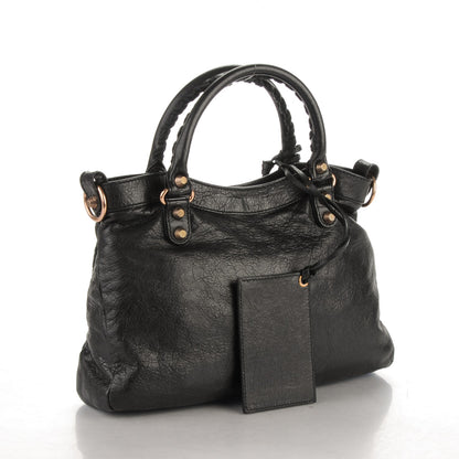 Balenciaga Agneau Giant 12 Rose Gold Hardware Town Black 3 of 7