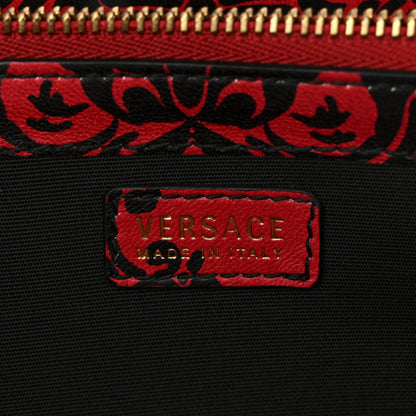Versace Vitello Virtus V-Mine Wallet on Chain Red 6 of 9