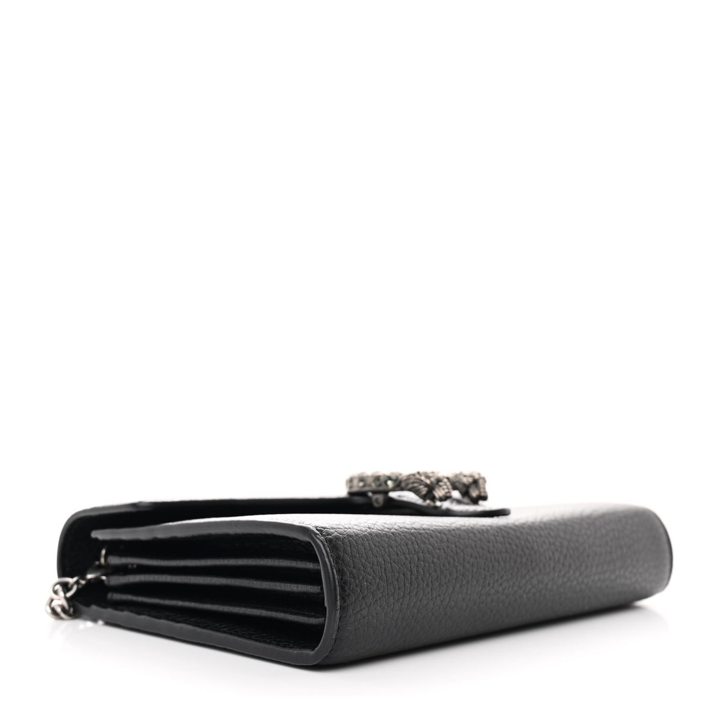 Calfskin Mini Dionysus Chain Wallet Black