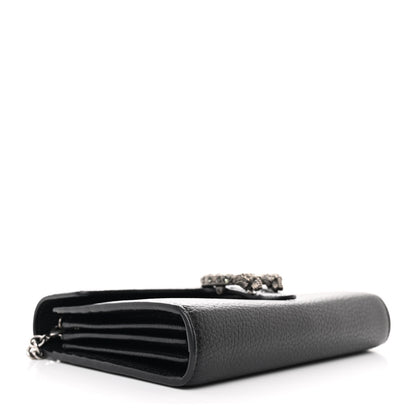 Gucci Calfskin Mini Dionysus Chain Wallet Black 4 of 12