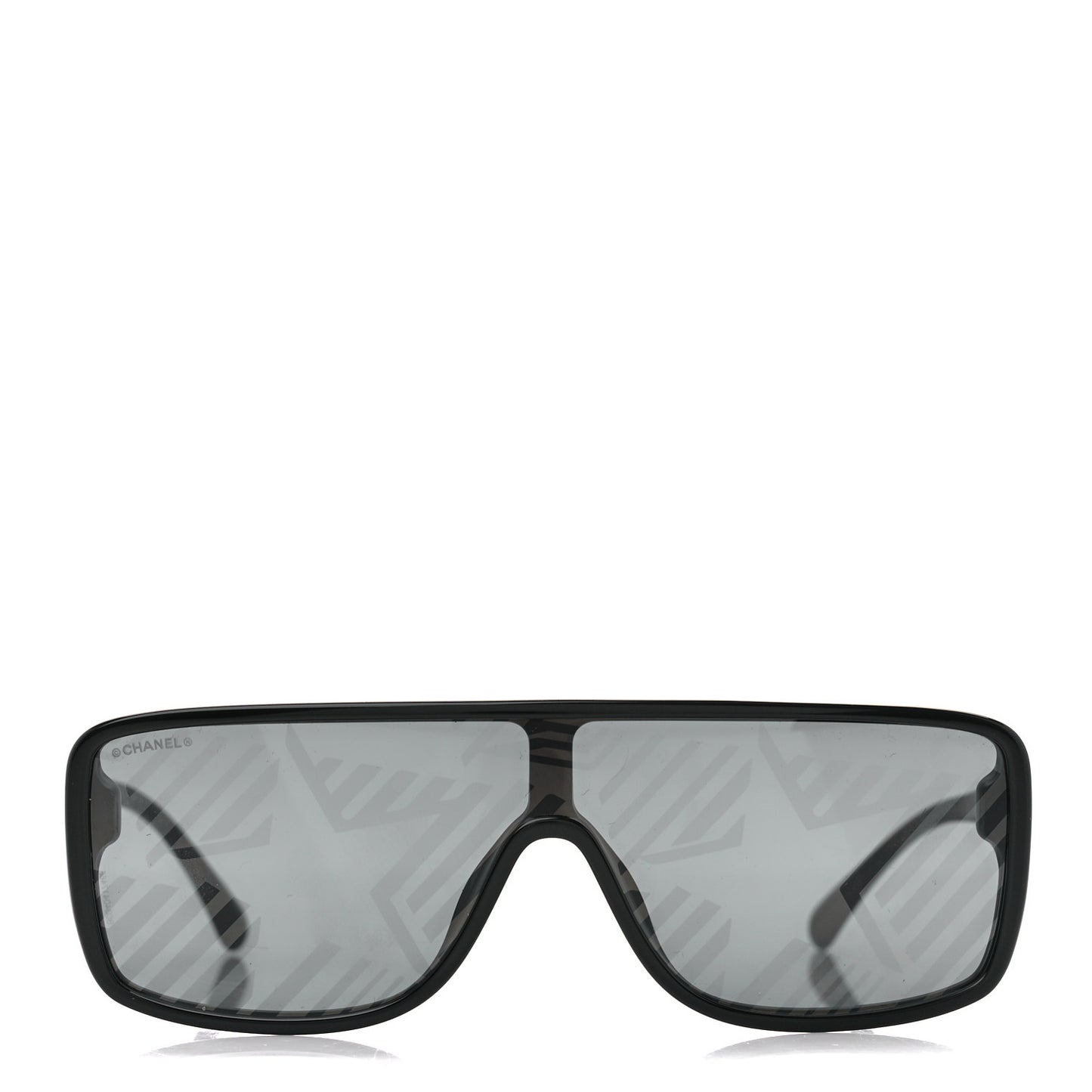 Acetate Shield 71540 Sunglasses Black