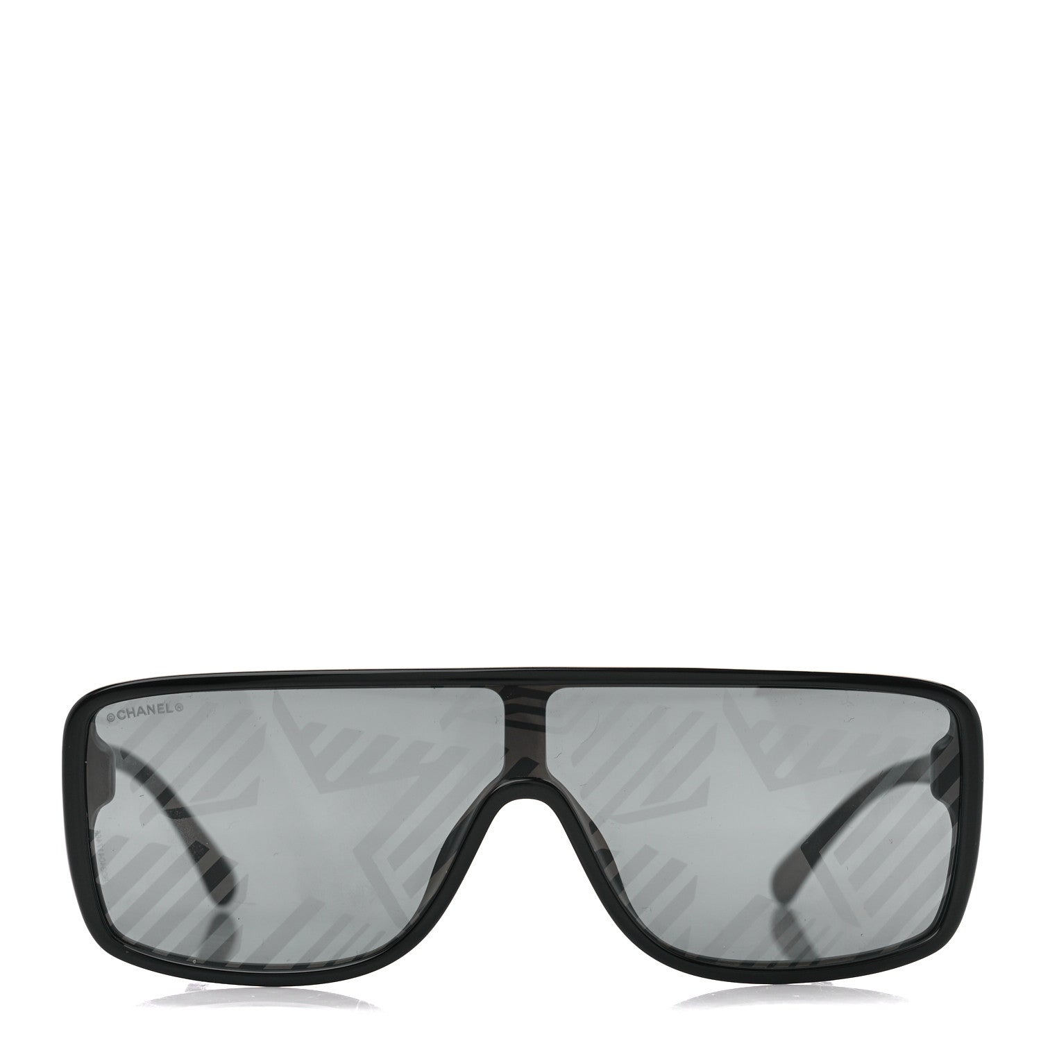 Chanel Acetate Shield 71540 Sunglasses Black 2 of 8