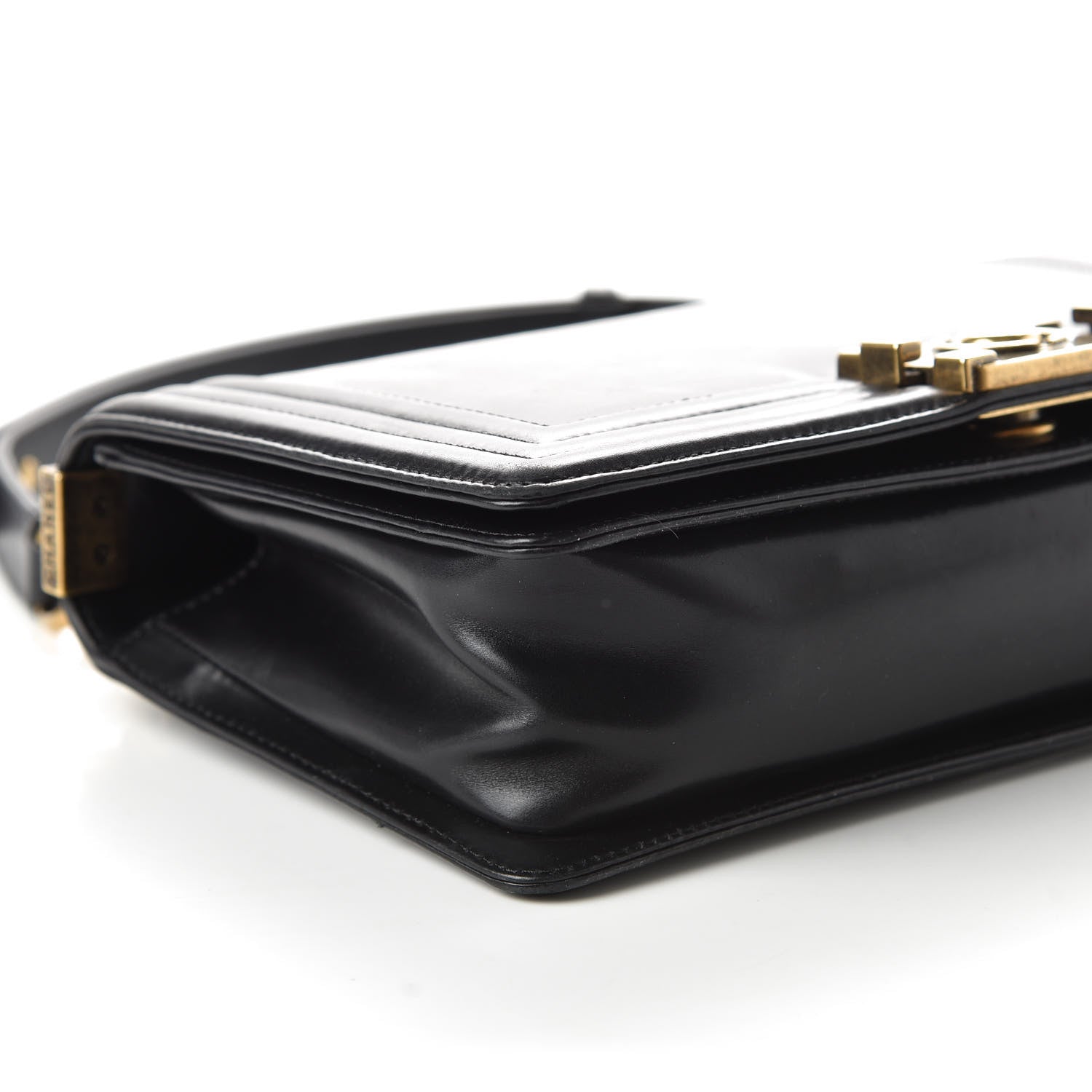 Chanel Glazed Calfskin Medium Boy Flap Black 6 of 10