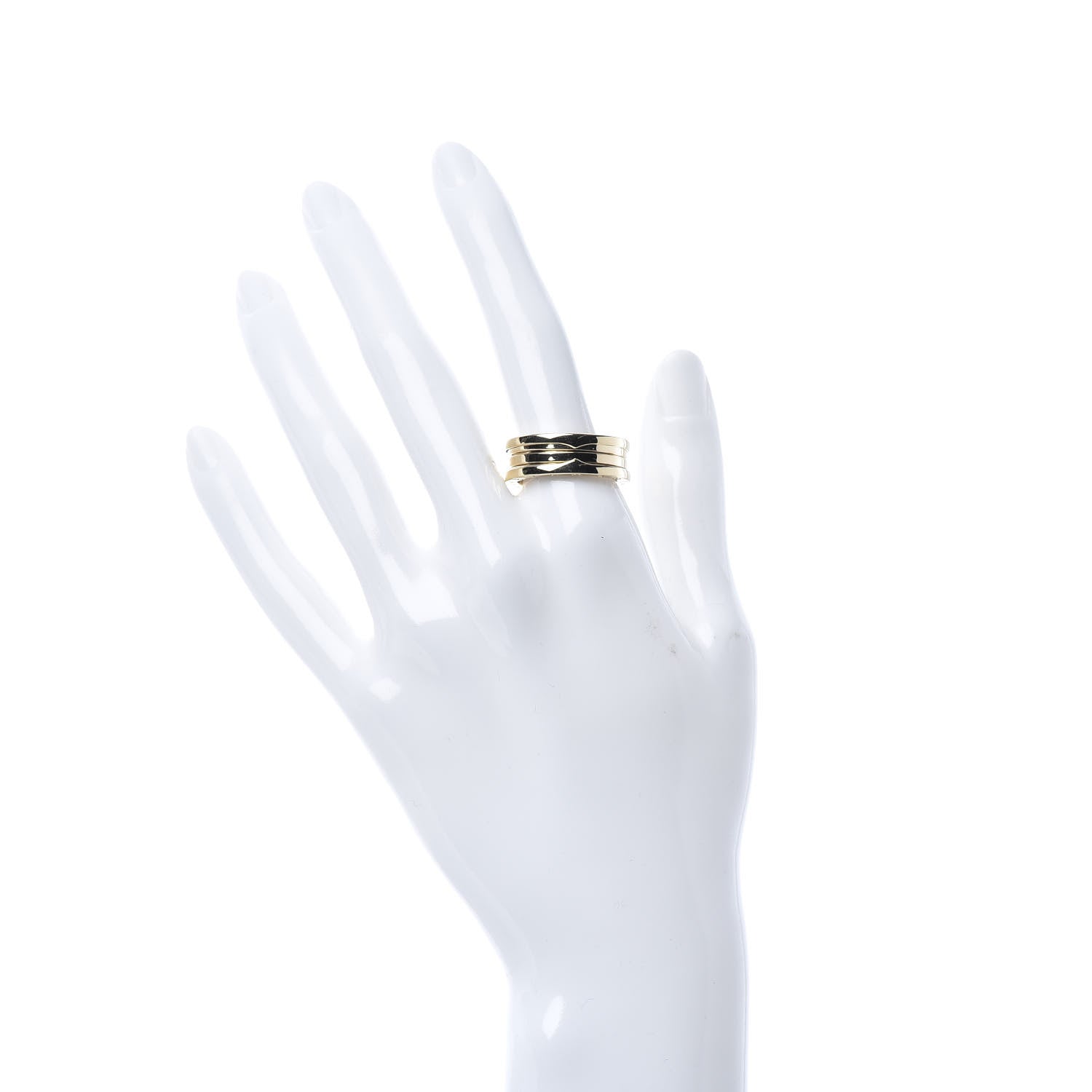Bulgari 18K Yellow Gold B.Zero1 Three-Band Ring 59 8.75 2 of 5
