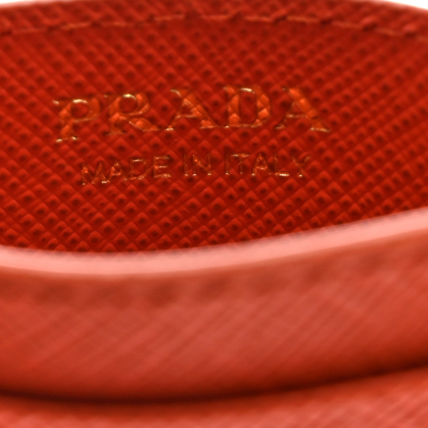 Saffiano Triangle Card Holder Arancio