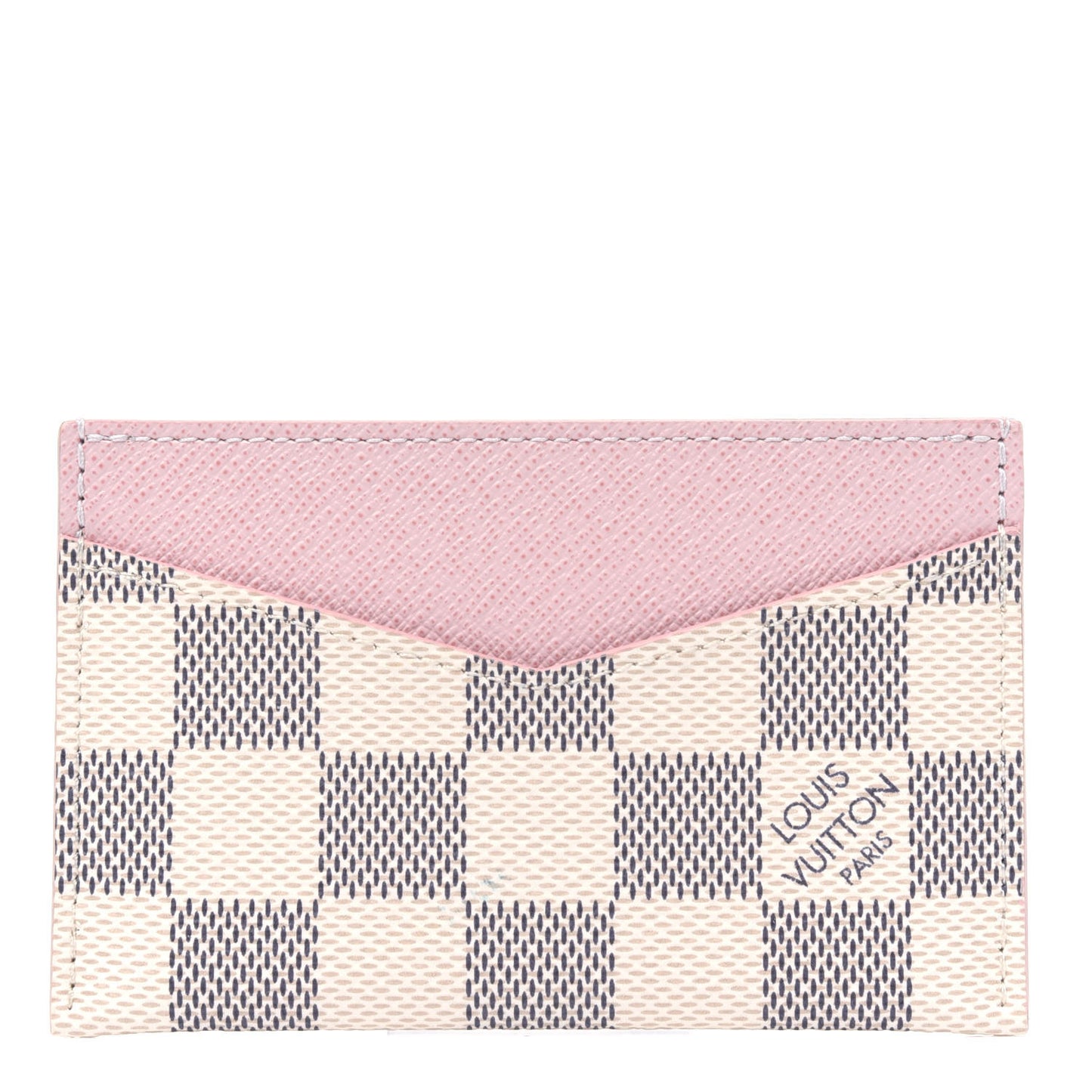 Damier Azur Daily Card Holder Rose Ballerine