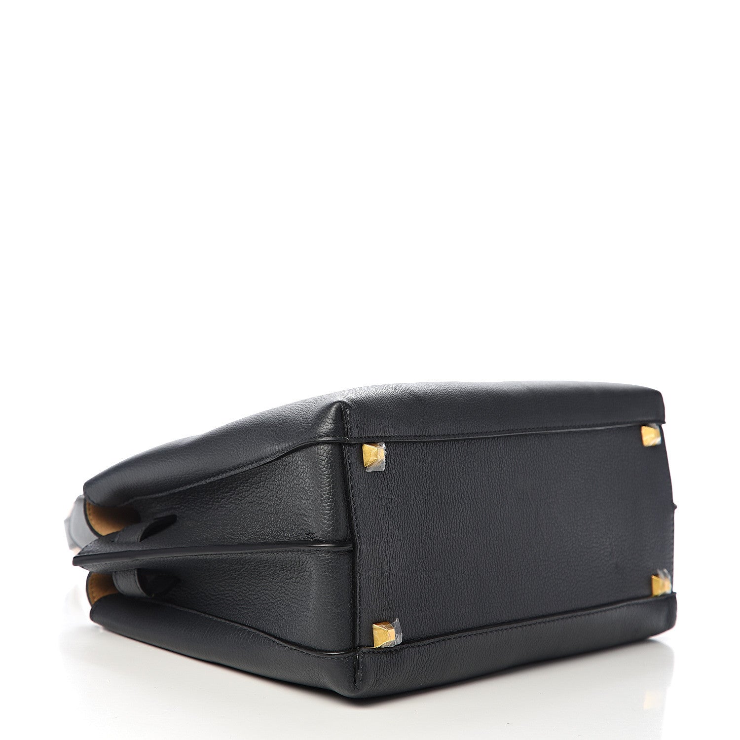 MCM Grained Calfskin Medium Milla Tote Phantom Grey 3 of 9