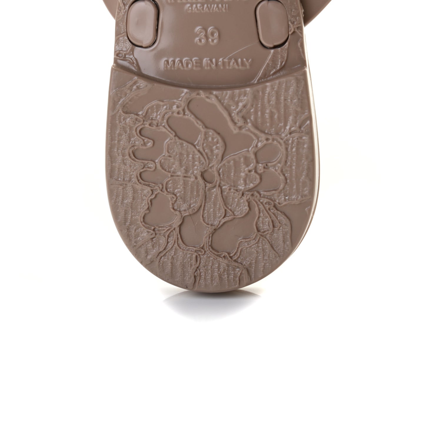 PVC Jelly Rockstud Bow Thong Sandals 39 Poudre
