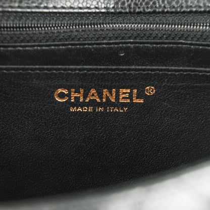 Chanel Caviar Quilted Jumbo Single Flap Black 7 of 8