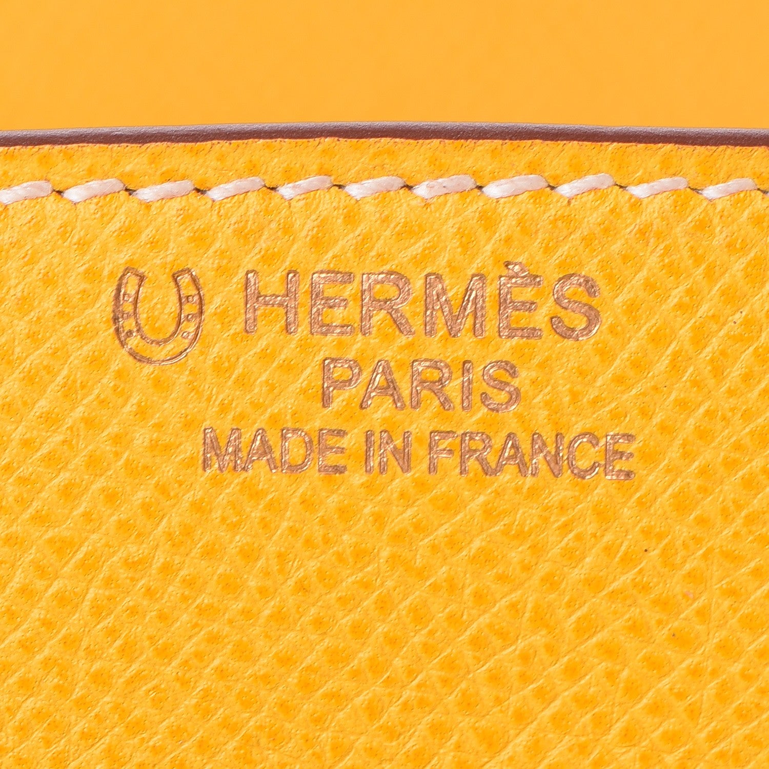 Hermes Epsom Horseshoe Birkin 35 Jaune 22 of 44