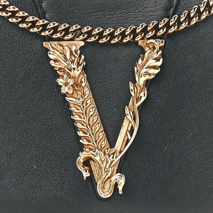 Versace Vitello Virtus Mini Chain Bag Black 10 of 14