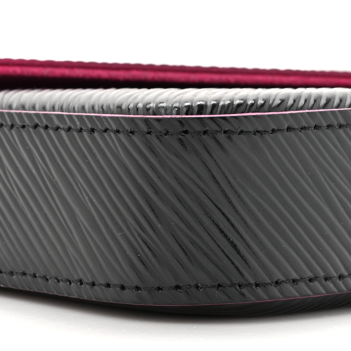 Epi Pochette Felicie Black Hot Pink