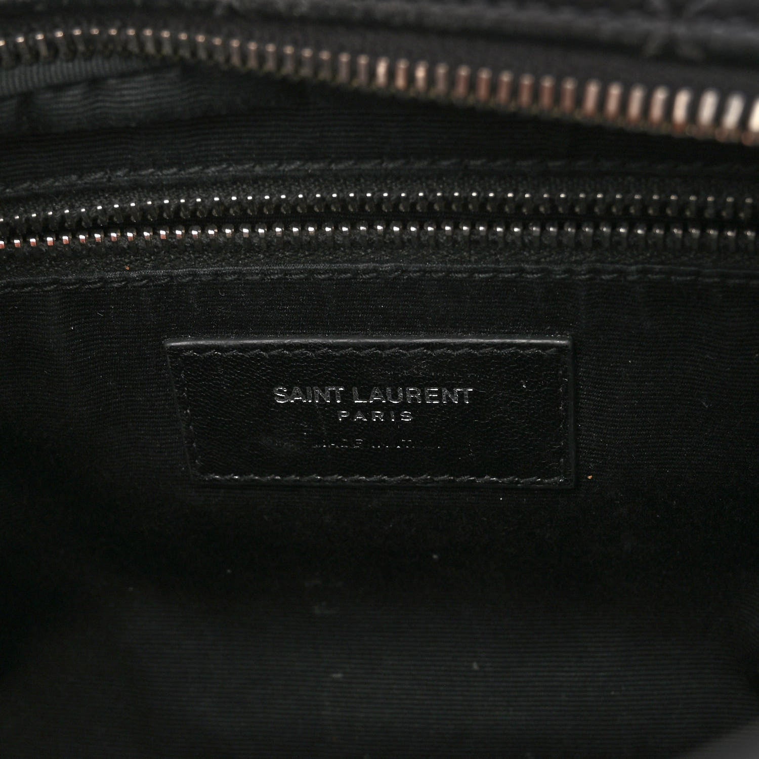 Saint Laurent Calfskin Y Quilted Monogram Small Loulou Bowling Bag Black 6 of 9