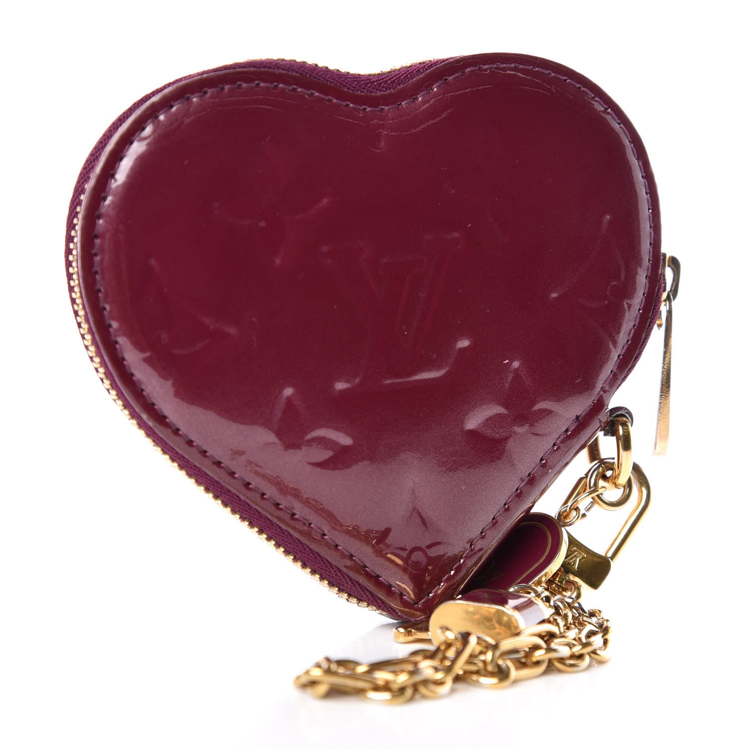 Louis Vuitton Vernis Heart Coin Purse Violet 3 of 8